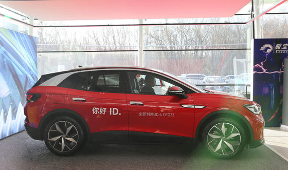 ID.4 CROZZ VW Sedan كهربائي Car 400-550KM نقي كهربائي Suv 5 أبواب 5 مقاعد
