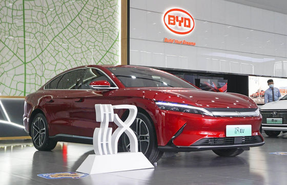 5 أبواب 5 مقاعد BYD Han EV سيارات كهربائية نقية متوسطة الحجم 610-715 كيلومتر